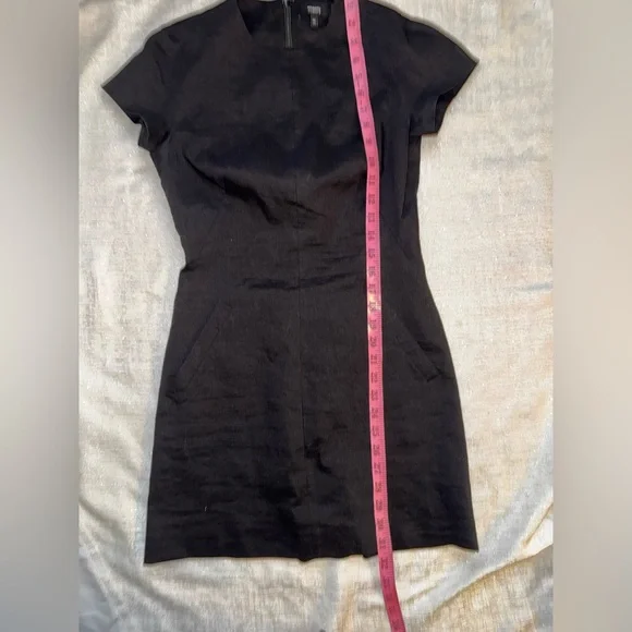 Theory Linen-Blend Dolman-Sleeve Minidress, size 00, NWOT - Picture 8 of 13